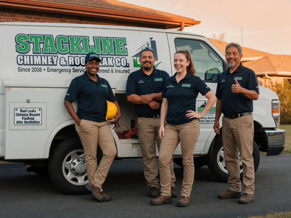 Chimney flashing repair company in Winfall, NC